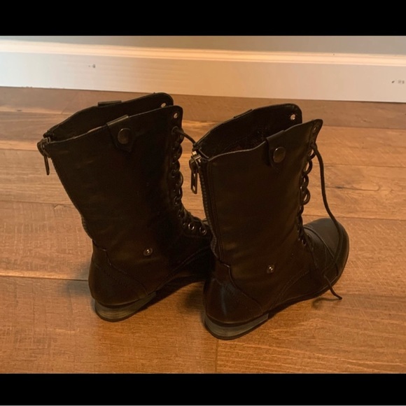 Vintage Wet Seal Light Weight Combat Boots Sz 6 - Picture 3 of 8